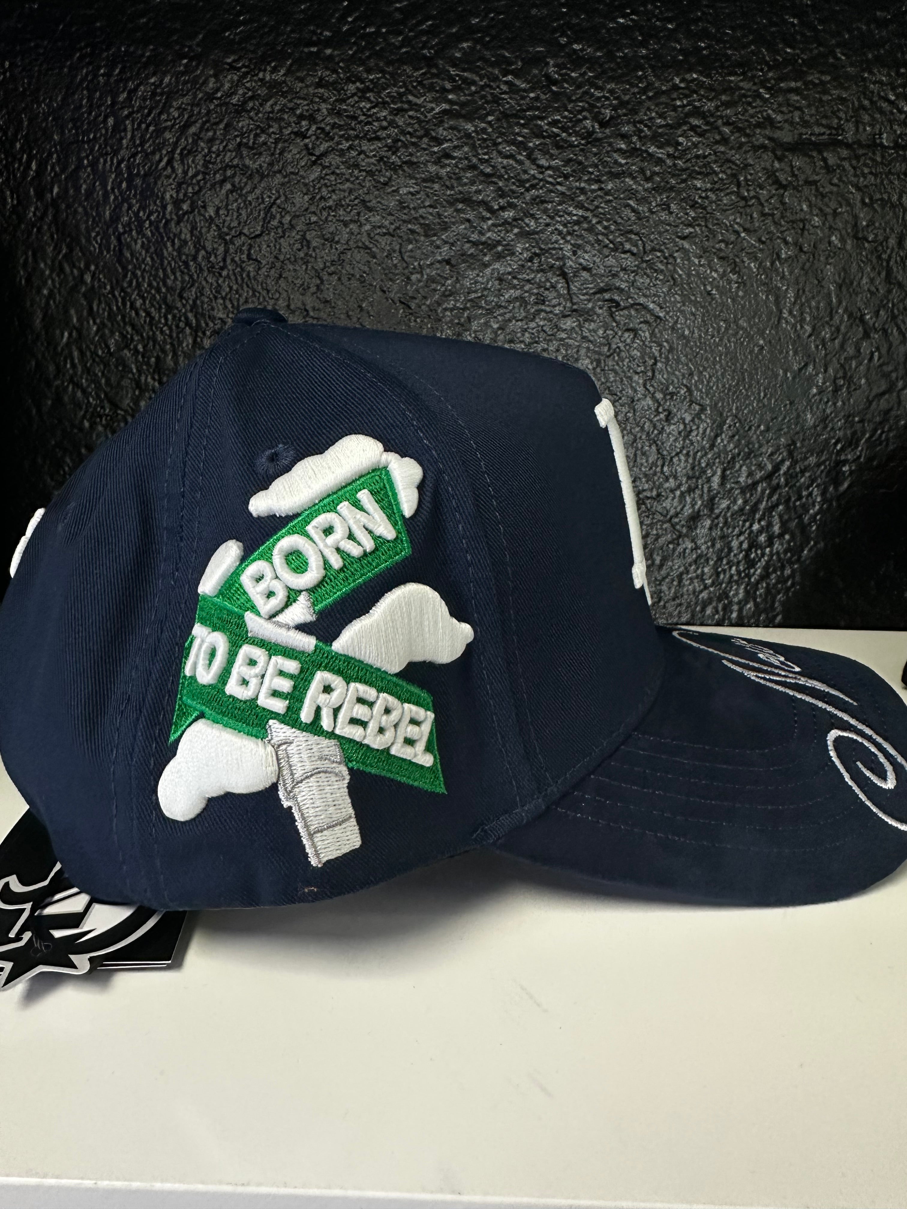 REBEL BLUE GLOW IN THE DARK HAT