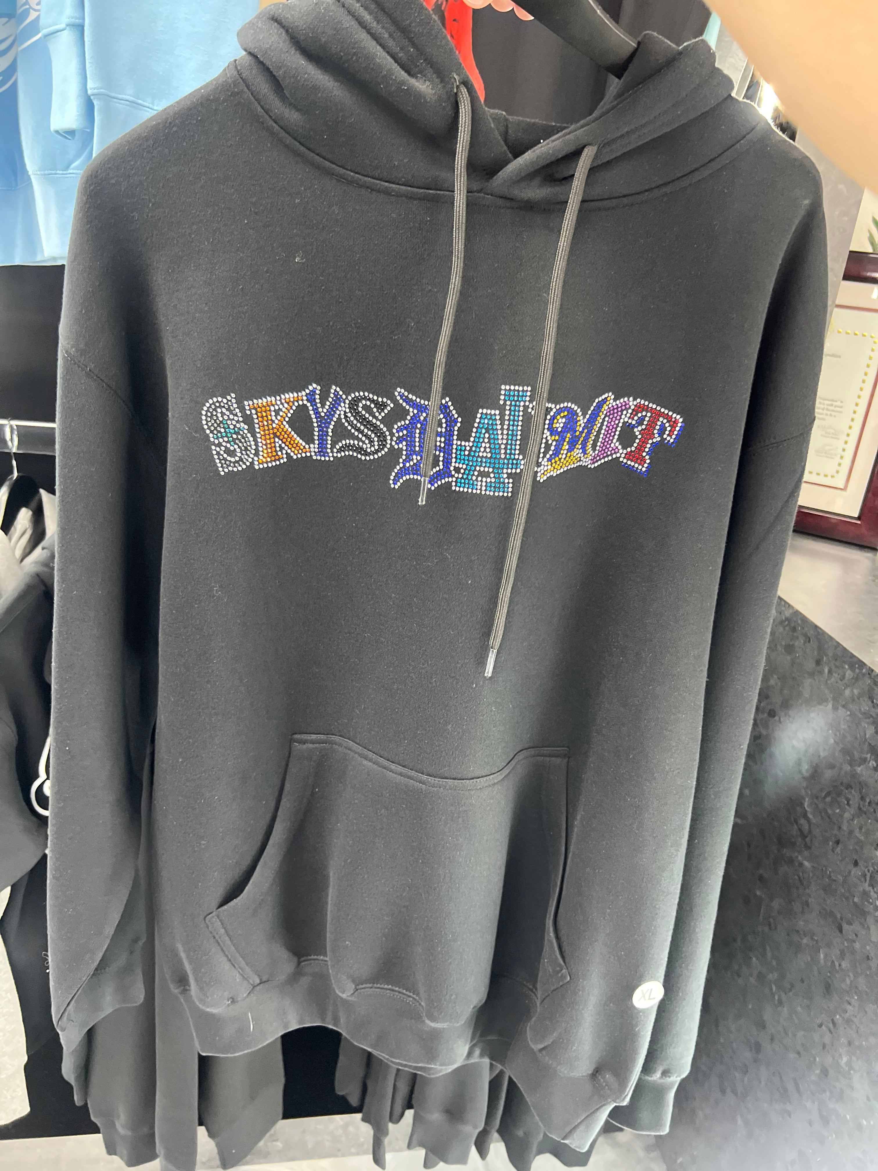 SDL RHINESTONE VIRGIN MARY HOODIE